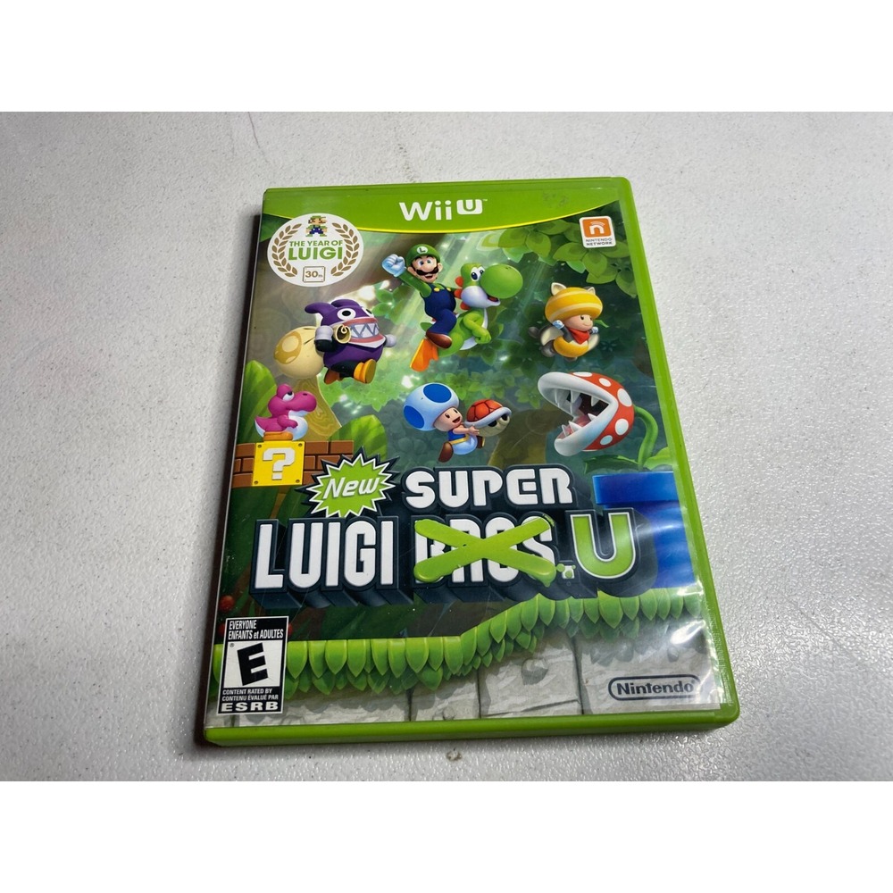 New Super Luigi U Nintendo Wii U 2013 Disc and Case Tested